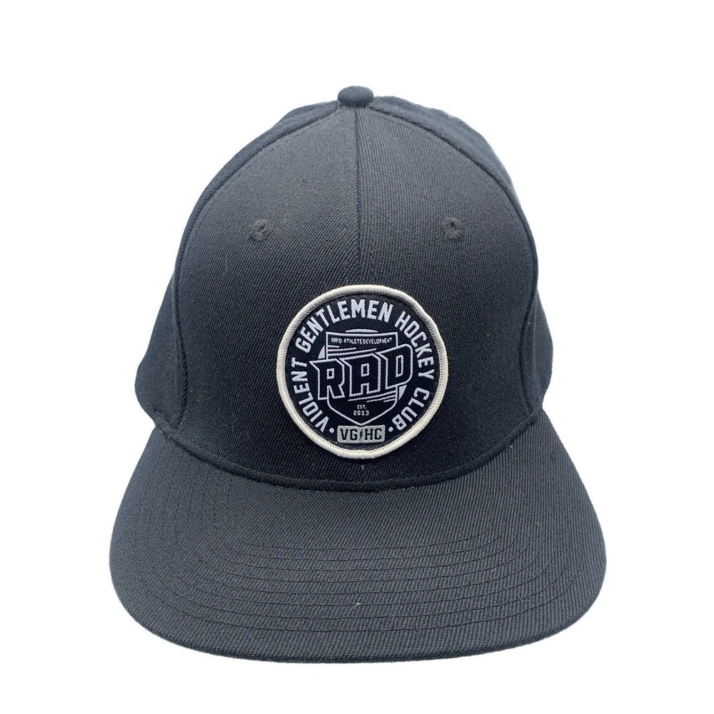 Violent Gentlemen Hockey Club RAD Patch Snapback Hat Black VGHC Wool Blend